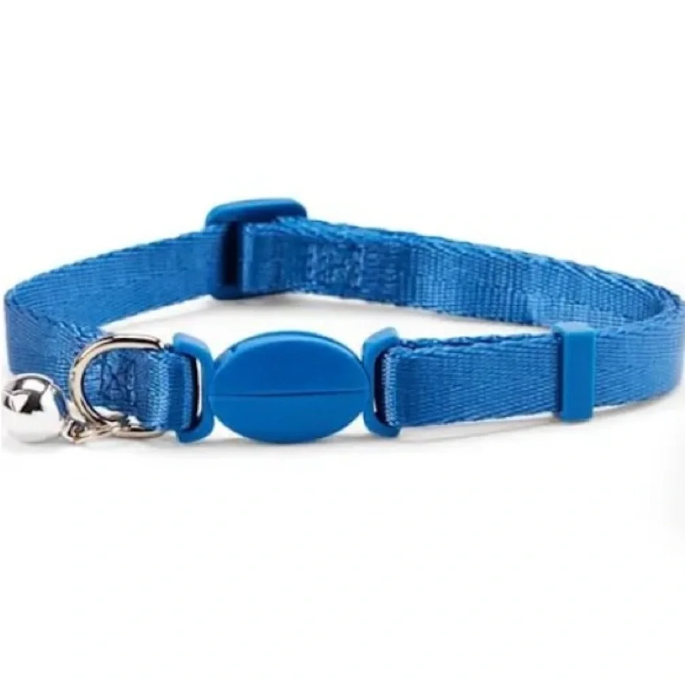 YOULY The Classic Blue Breakaway Large Cat Collar